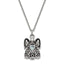 Sentimental Expressions Stainless Steel Light Blue CZ March Birthstone Antiqued Angel Ash Holder 18 inch Necklace