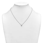 14kw Heart Certified Lab Grown VS/SI+ G+ Complete Diamond Pendant with Chai
