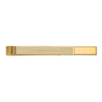 14k Mens Grooved Engravable Tie Bar