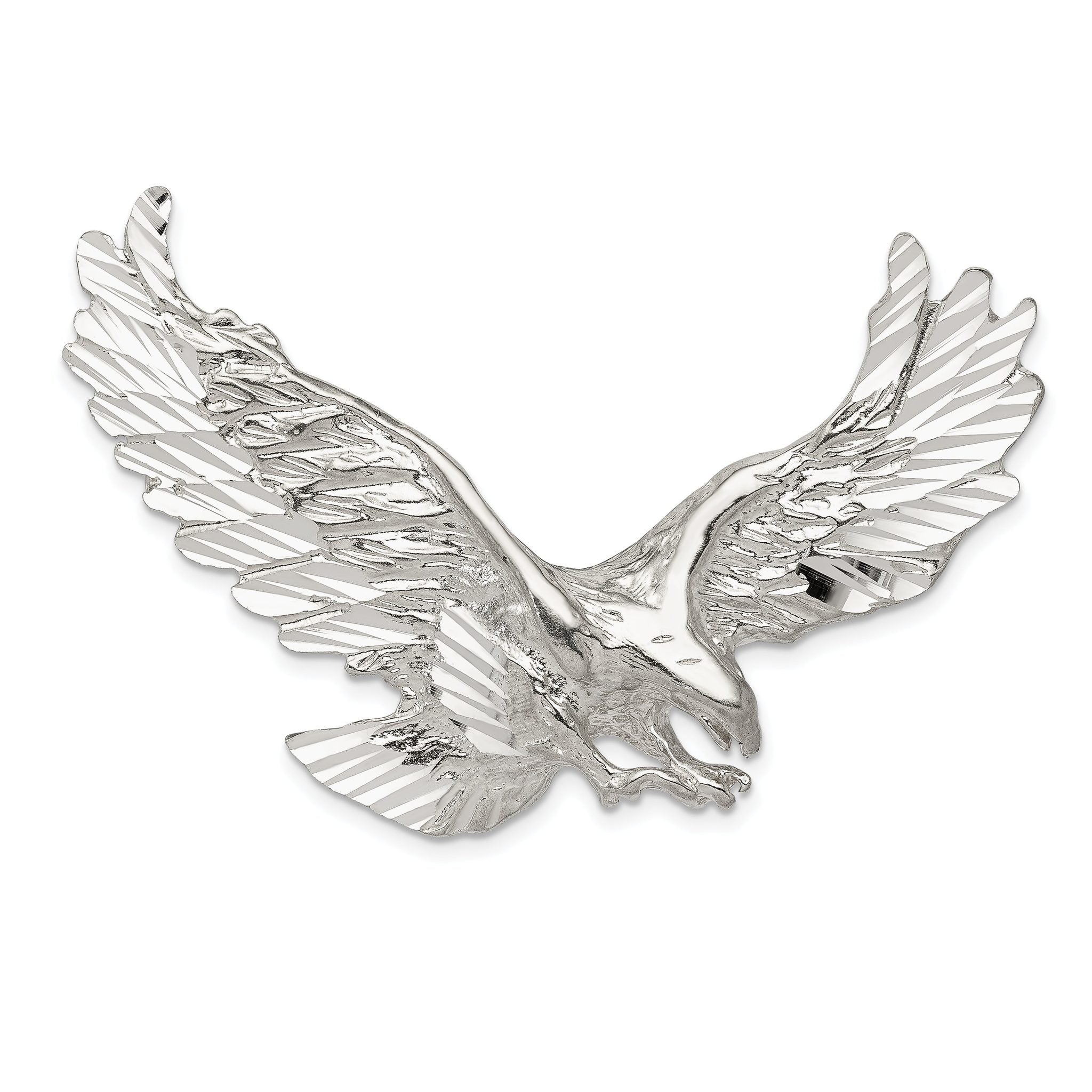 Sterling Silver 925 Men's Eagle Pendant with Anti-Tarnish Finish Main image