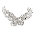 Sterling Silver 925 Men's Eagle Pendant with Anti-Tarnish Finish