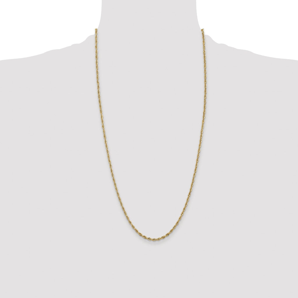 Rope Chain Necklace in 14K Yellow Gold, 2.8mm