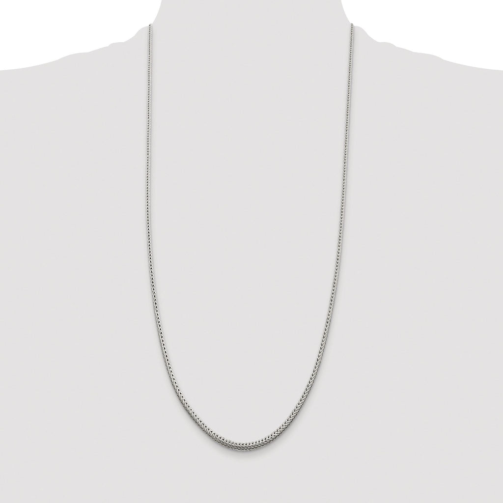 Diamond-Cut Round Franco Chain in Sterling Silver, 2.5mm