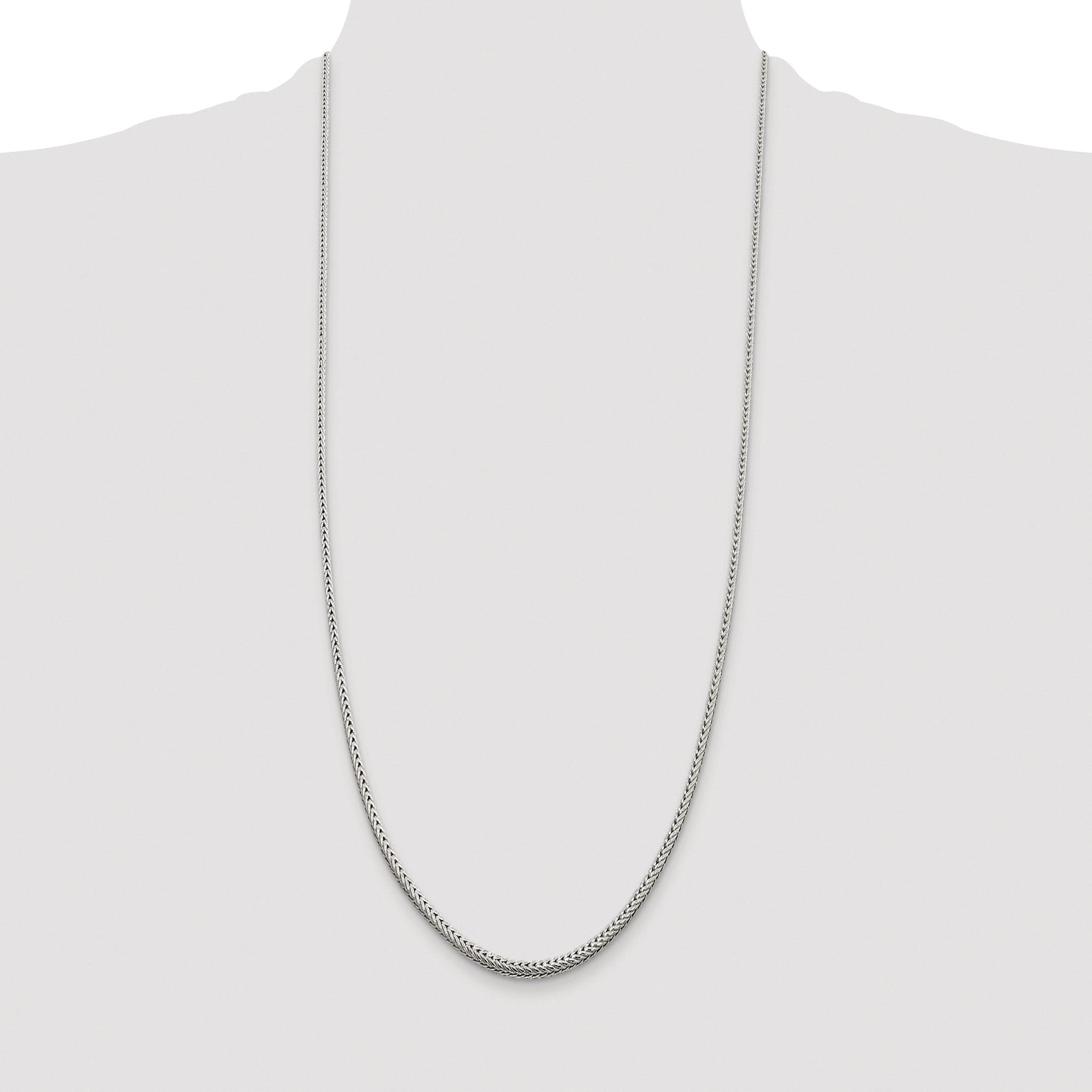 Diamond-Cut Round Franco Chain in Sterling Silver, 2.5mm