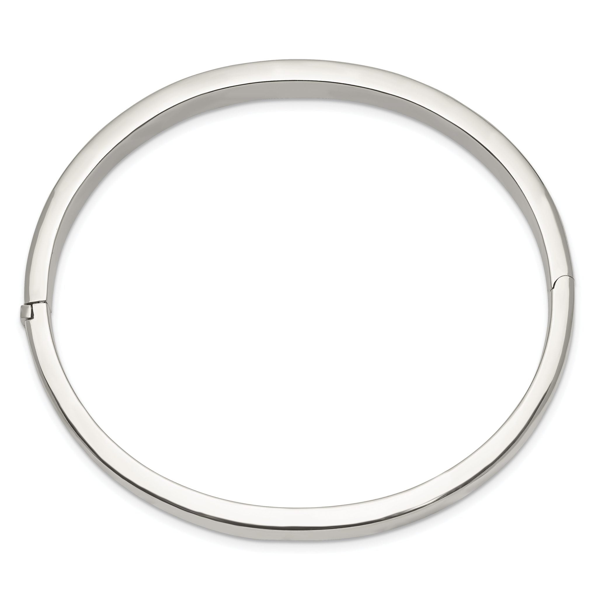 Sophia Jewelers Sterling Silver 925 Polished Hinged Bangle Women's Bracelet Secondary image