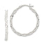 Sterling Silver 925 Polished Hoop Earrings with Hinged Closure and Anti-Tarnish Finish