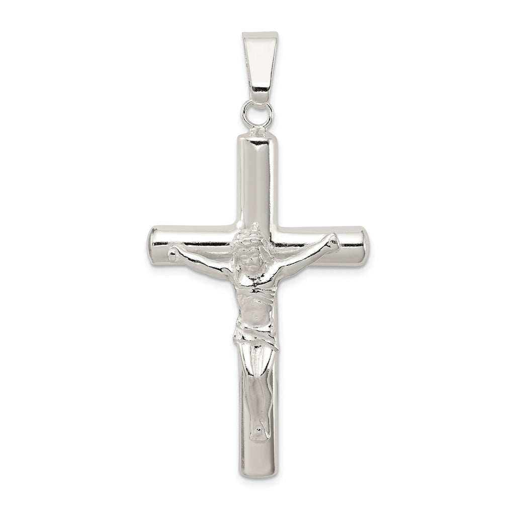 Sophia Jewelers 925 Sterling Silver Polished Crucifix Pendant 3D Anti-Tarnish