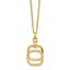 14k Polished and Brushed Double-strand Necklace