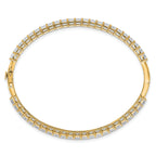 14k 8 1/3 carat Lab Grown Diamond VS+ F+ Complete Hinged Bangle