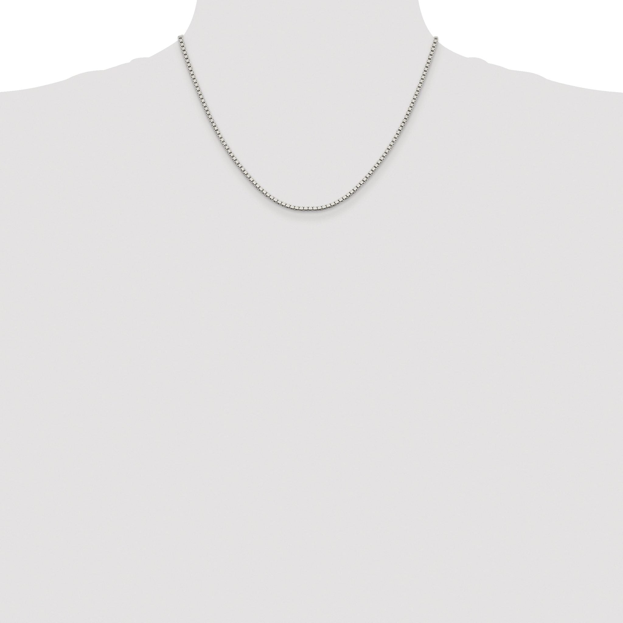 Box Chain Necklace in Sterling Silver, 1.9mm