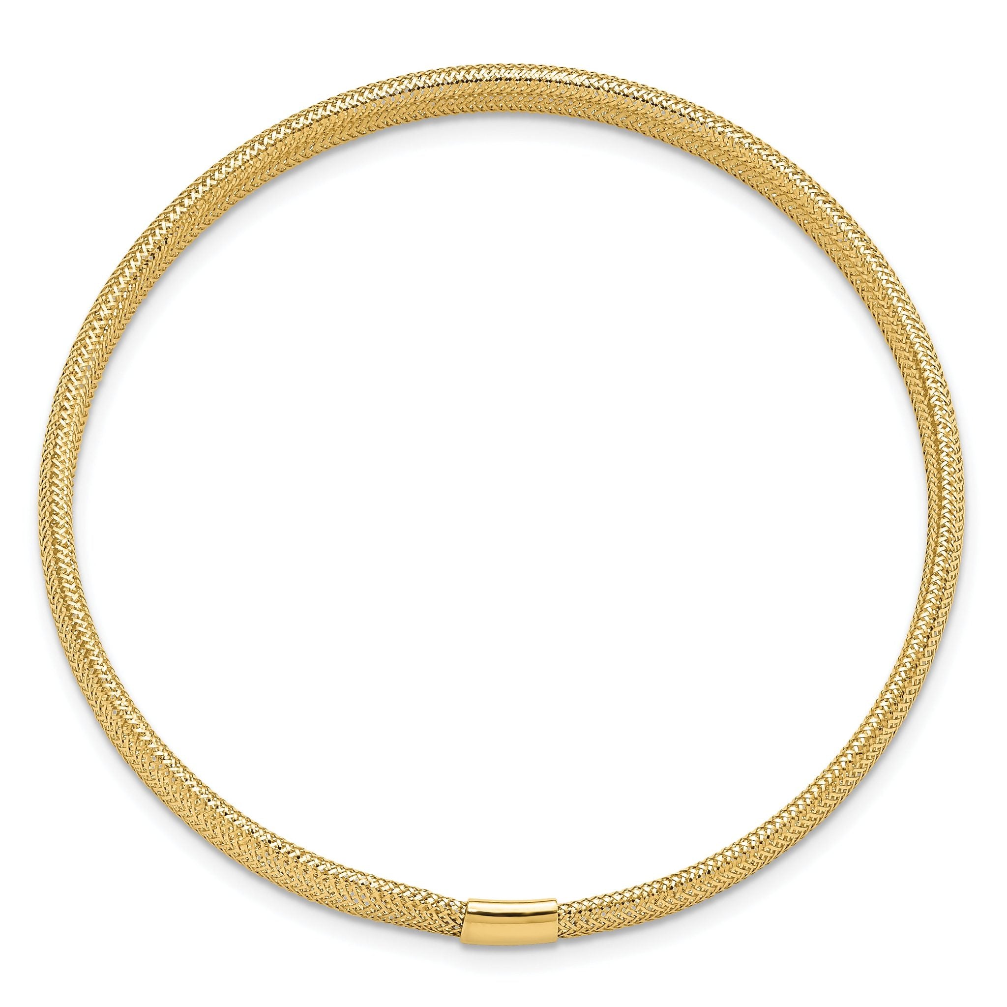 10K Polished Stretch Bracelet Secondary image