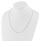 1.0mm 10K White Gold Box Chain
