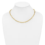 14K Polished Fancy Link Necklace