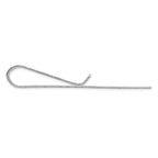 Sterling Silver 925 Tie Bar with Rhodium Polish for Men