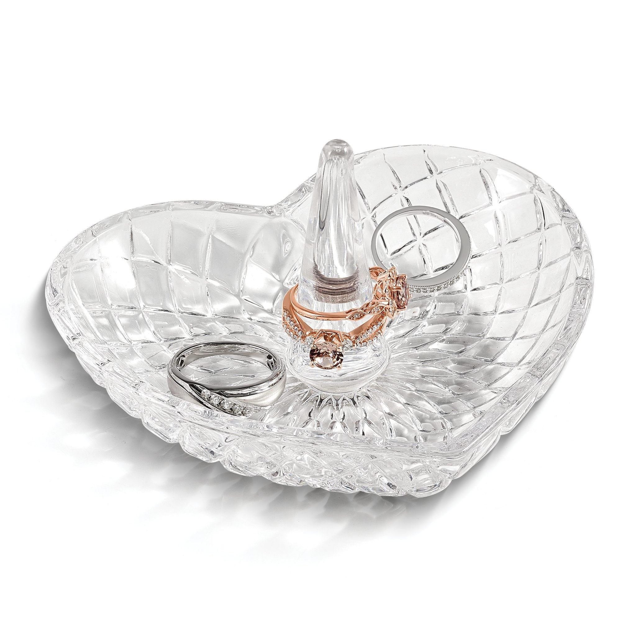 Heart-Shape Glass Ring Holder Secondary image