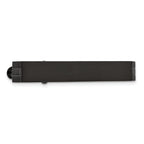 Chisel Stainless Steel Engravable Black Plated Men's Tie Bar Gift Ready