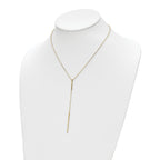 14K Polished Y-drop Bar w/ 1in ext. Necklace