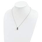 Sophia Jewelers Sterling Silver Diamond Penguin Necklace, Rhodium-Plated, Gift Ready