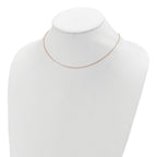 Adjustable Box Chain in Rose Gold-Plated Sterling Silver