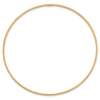 14K Gold Polished Slip-On Women's Bangle Bracelet with TimeleSterling Silver Elegance