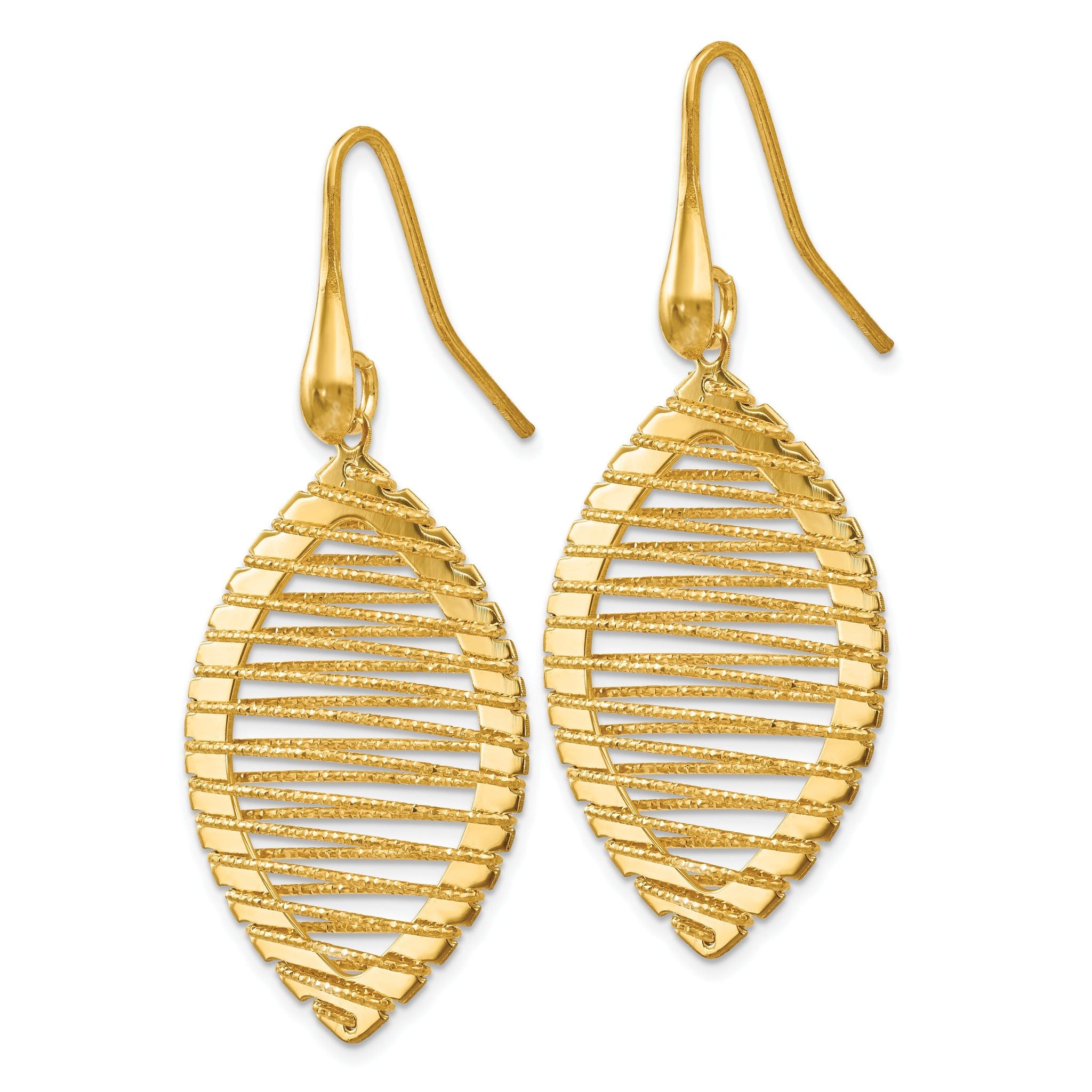 Sterling Silver Gold-plated Shepherd Hook Earrings Secondary image