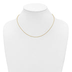 14K Gold Filled Adjustable Cable Chain Necklace in 1.2mm Width