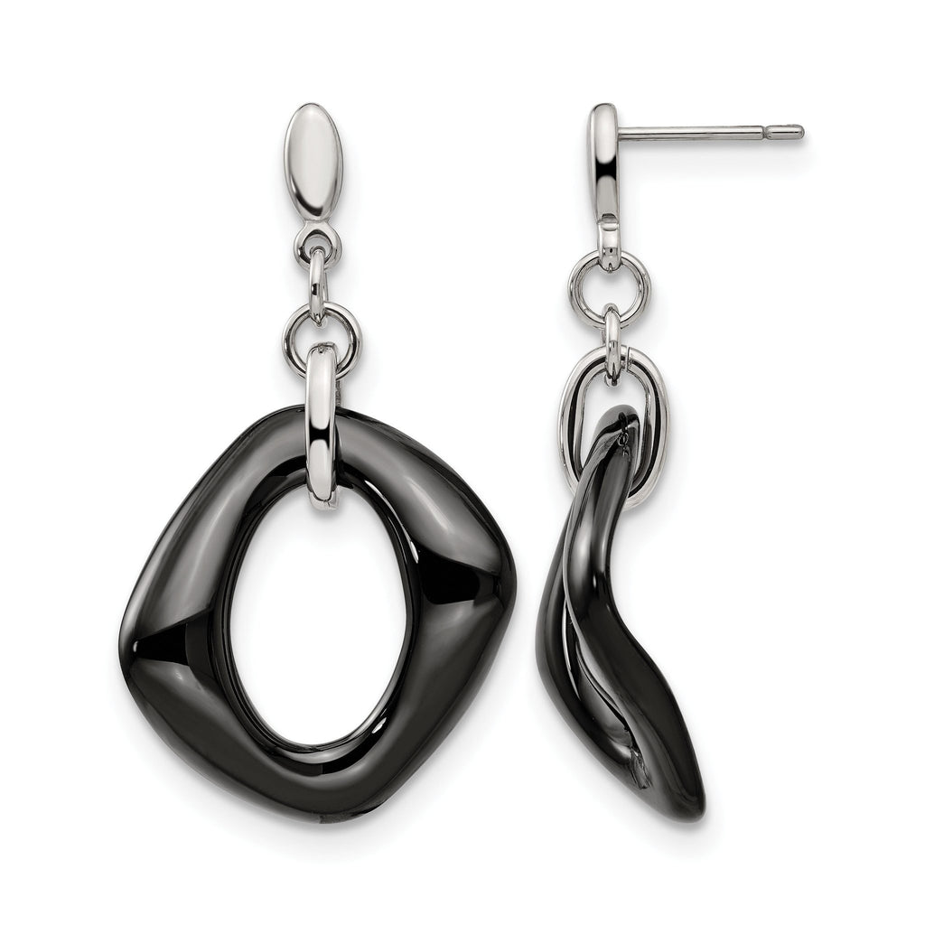 Stainless Steel Polished Drop Dangle Earrings for Women