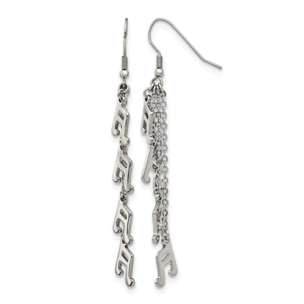 Stainless Steel Polished Drop Dangle Earrings for Women
