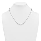 14k White Gold 2 1/8 carat Lab Grown Diamond VS+ F+ Complete 18.5 inch Fashion Tennis Necklace