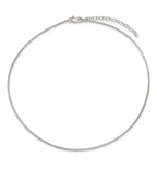 Sterling Silver 1.6mm With  2in extender Neckwire Chain