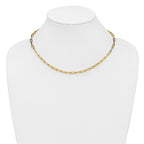 14K Polished Fancy Link Necklace