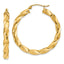 14k Light Twisted Hoop Earrings