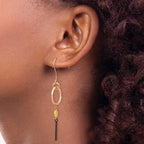Stainless Steel Multi-Color Polished Drop Dangle Earrings for Women