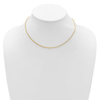 14K 1.65mm D/C Open Franco 1in+1in Adjustable Chain
