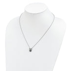 Brilliant Embers Sterling Silver Rhodium-plated 22 Stone 18 inch Micro PavÃƒÆ’Ã†â€™Ãƒâ€šÃ‚Â¢ÃƒÆ’Ã‚Â¢Ãƒâ€šÃ¢â‚¬Å¡Ãƒâ€šÃ‚Â¬ÃƒÆ’Ã¢â‚¬Â¦Ãƒâ€šÃ‚Â¡ CZ Owl Necklace with 2 Inch Extender