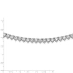 Sophia Jewelers Sterling Silver 36 CZ Riviera Necklace Unisex Elegance
