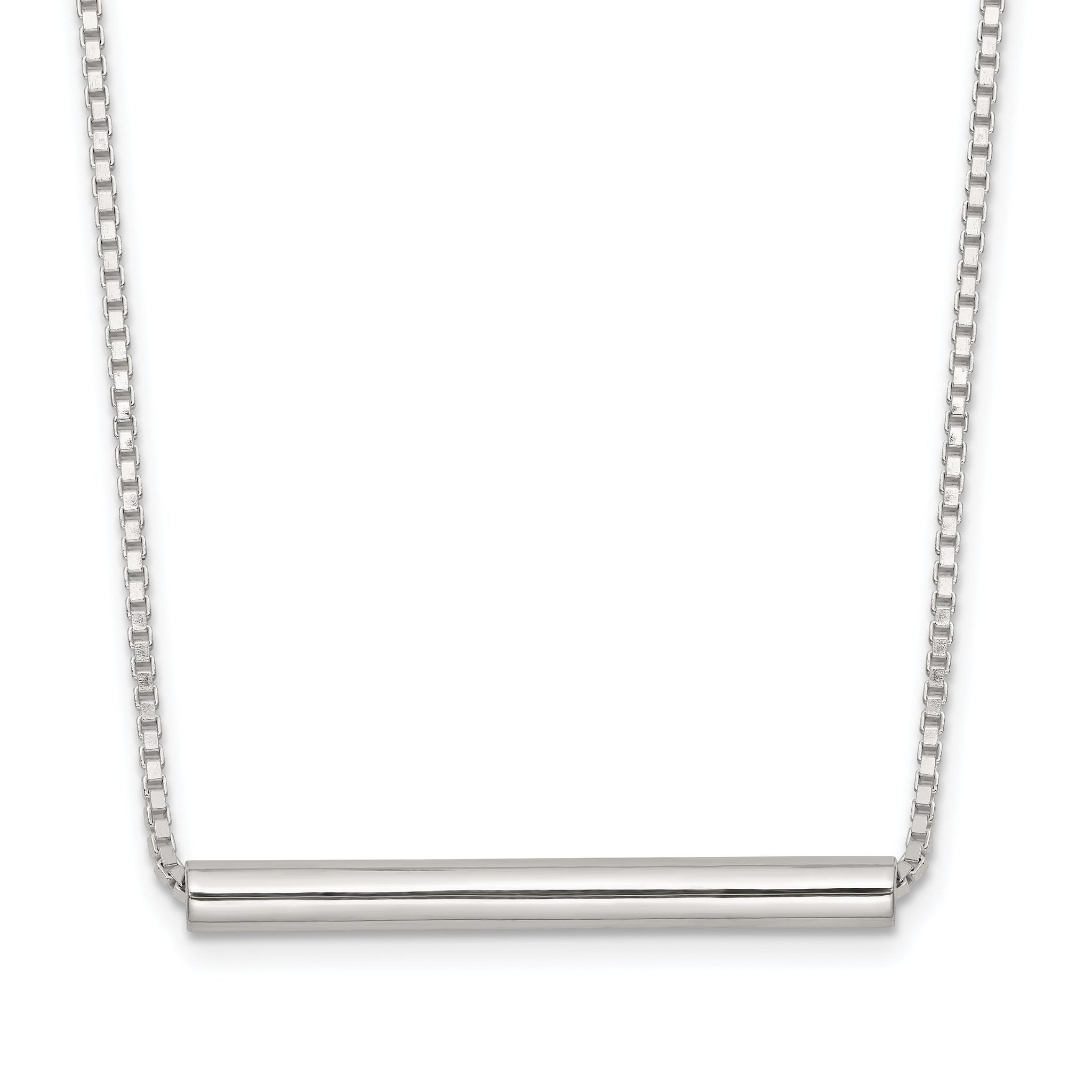 Sterling Silver Polished Slide Bar Necklace Main image