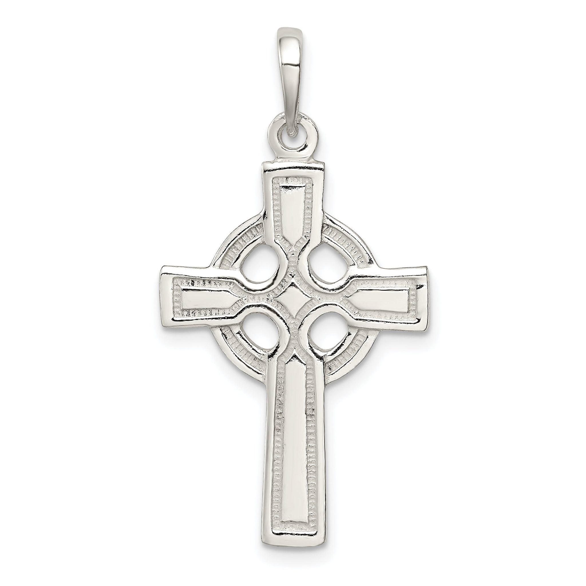 Sophia Jewelers Sterling Silver 925 Polished Cross Pendant with Anti-Tarnish Finish