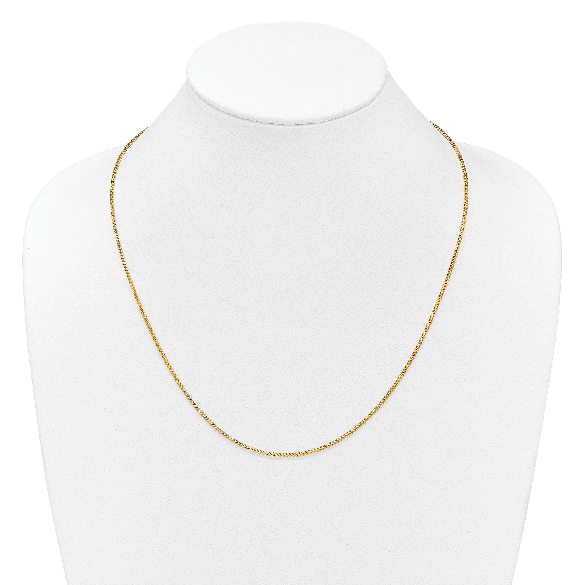 14K Adjustable 1.5mm Franco Chain