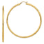 10k Lightweight 3mm Diamond-cut Hoop Earrings
