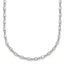 Sterling Silver Polished Oval Bezel CZ 16 Inch with 2 Inch Extension Necklace