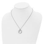 Reversible Cat's Eye Necklace in Stainless Steel