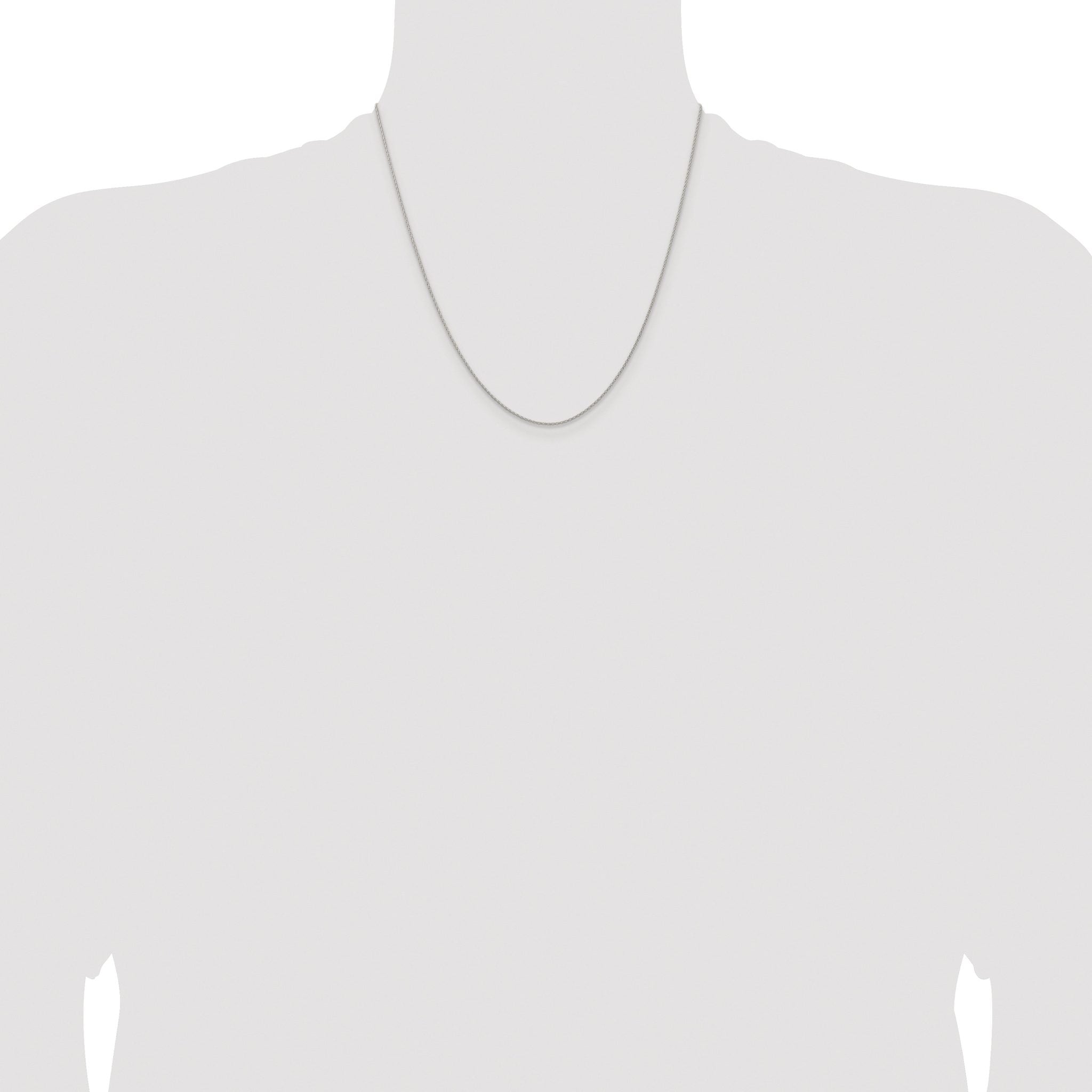 Diamond-Cut Spiga Chain Necklace in Sterling Silver