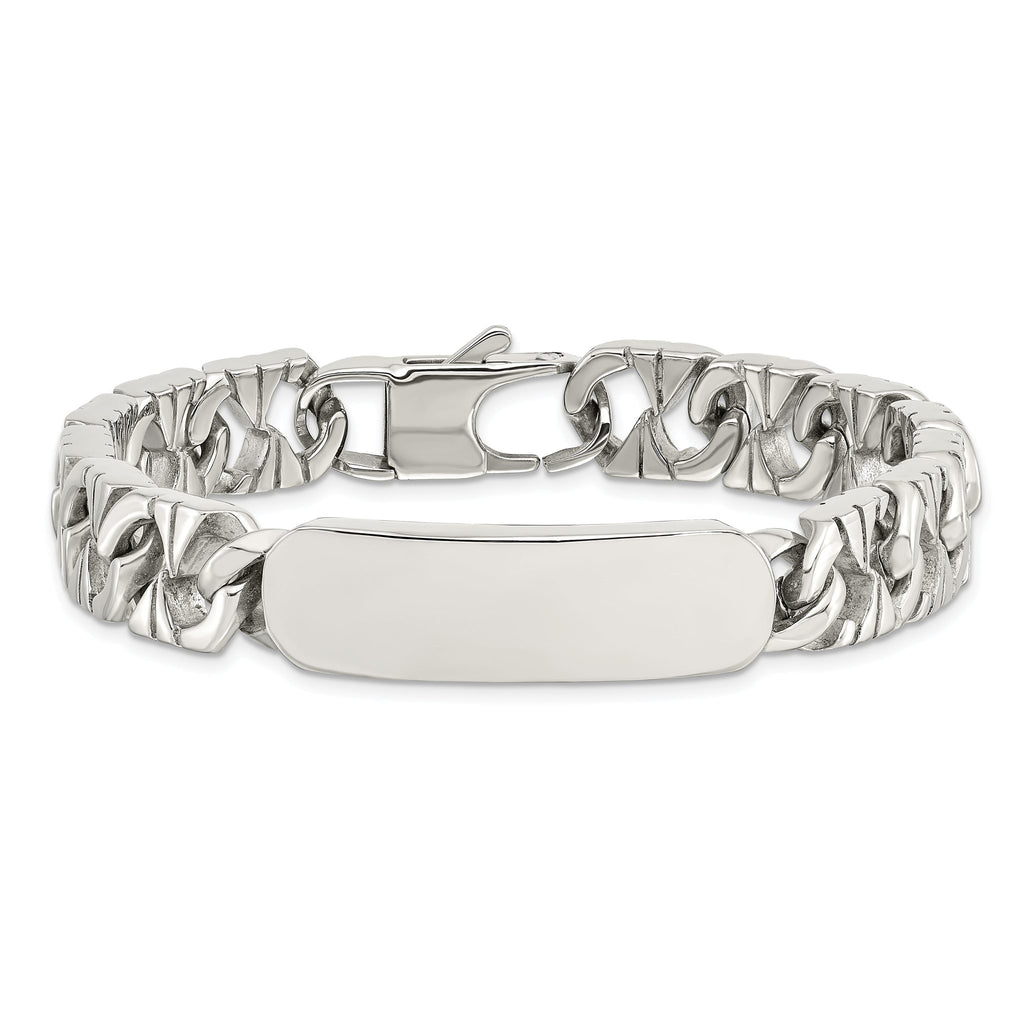 Stainless Steel Polished ID Bracelet for Men