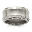 Edward Mirell Titanium Faceted Edge Brushed/Polished 12mm Concave Band