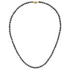14k 4-5mm Black Near-Round Freshwater Cultured Pearl 7.5 inch Bracelet
