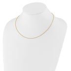 14 Karat 1.4mm Round Cable 18in+2in Adjustable Chain