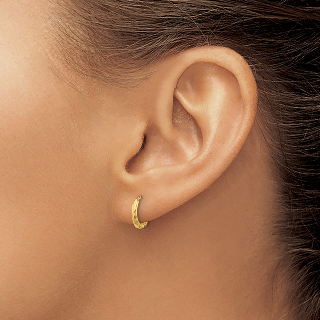 14K Hinged Hoop Earrings