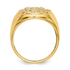 14k A Diamond men's ring