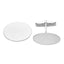 14K White Gold Oval Cuff Links